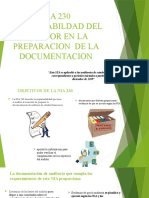 NIA 230 Responsabilidad Del Auditor en La Preparación de La Documentación