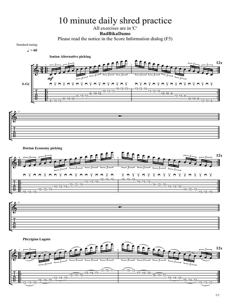 Lessons Shredding 10 Minute Daily Shred Exercises PDF