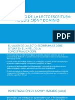 DESARROLLO DE LA LECTOESCRITURA Pag 28 A 31