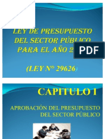 Ley de Presupuesto Del Sector Público para El