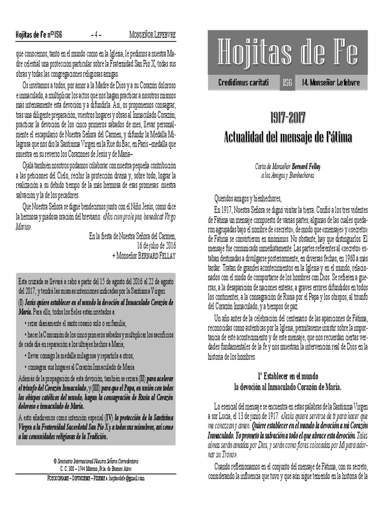 Marcel Lefebvre PDF María, madre de Jesús Rosario