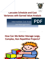 Slides 11.3 Calculate Schedule and Cost Variances With Earne