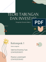 Teori Tabungan Dan Investasi