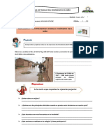Ficha de Trabajo Del Fenómeno de El Niño