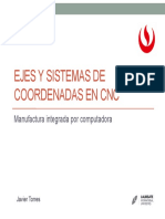 Ejes y Sistemas de Coordenadas en CNC - v2