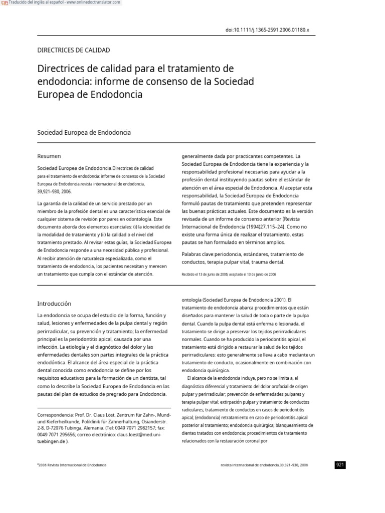 Endodontology 2006 International Endodontic Journal.en.Es PDF