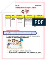 SEMANA 2, D3 ARTE 2º A Intercambiamos Roles para Actuar 2do