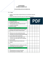 Rencana Evaluasi Aksi - INSTRUMEN LEMBAR OBSERVASI DLL