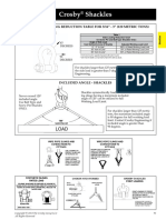 Side Load Rating CROSBY Shackles