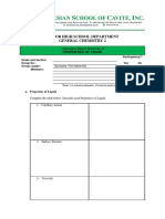 Laboratory Report Sheet 01 - Properties of Liquid