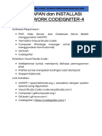 Persiapan Installasi Framework Codeigniter4