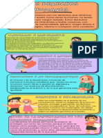 Infografia sobre los valores ilustrada divertida colorida