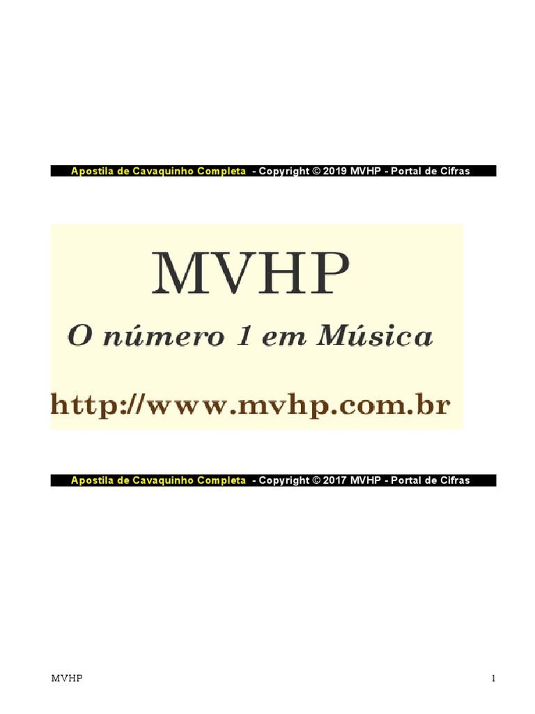Apostilacavaco MVHP | PDF | Instrumentos de corda | Guitarras