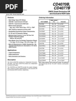 CD4070B, CD4077B: Features Ordering Information