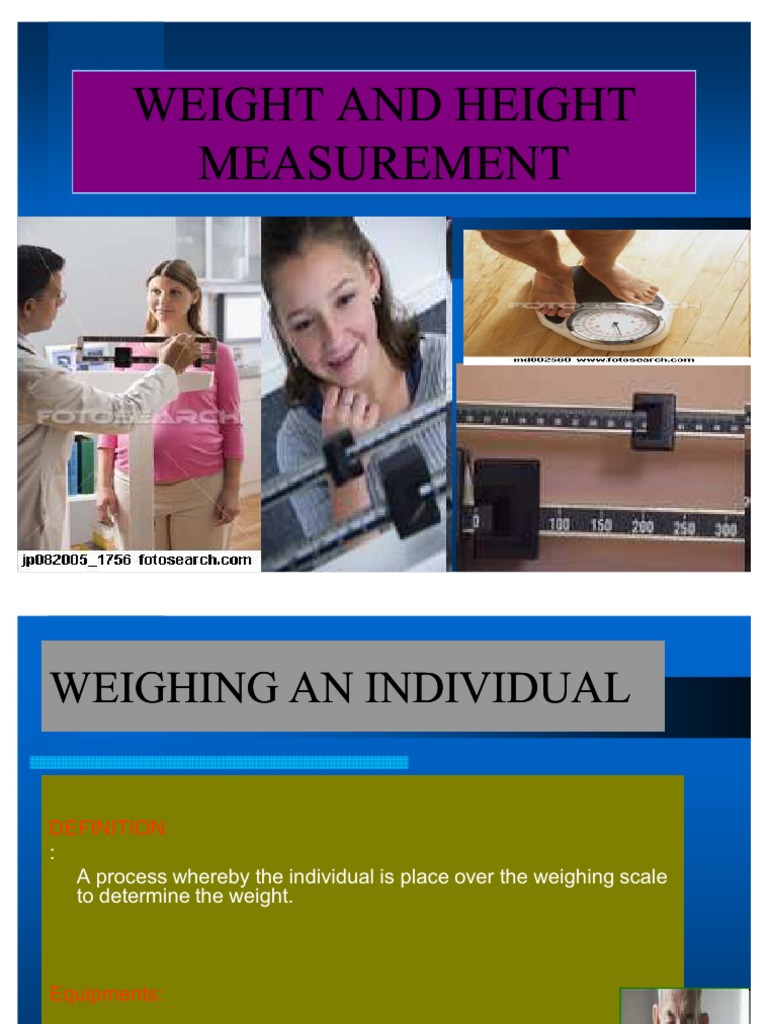 Weight and Height Measurement | PDF | Pregnancy | Fetus