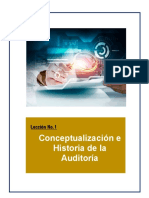 Leccion No1 Evolucion y Concepto de Auditoria