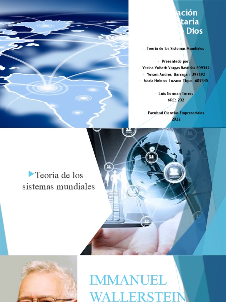 Teoria de Los Sistemas Mundiales Presentación1 PDF Teoría de sistemas mundiales Capitalismo