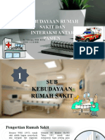 KEBUDAYAAN RUMAH SAKIT DAN INTERAKSI ANTAR PASIEN