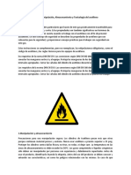 4.5 Investigue Sobre La Manipulación, Almacenamiento y Toxicología Del Acetileno