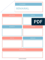 Planner - Azul e Rosa