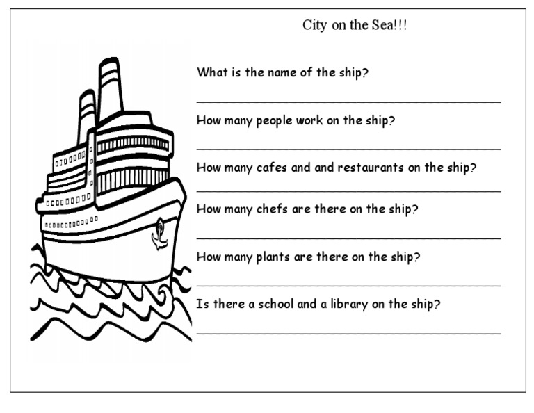 City On The Ship Question | PDF