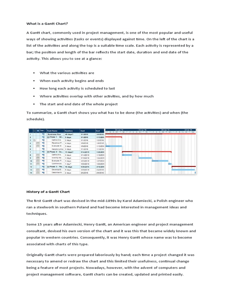 Gantt Chart WRITTEN REPORT | PDF | Project Management | Business