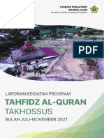 2021 Laporan Tahfidz Takhossus Juli-November 2021
