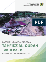 2021 Laporan Tahfidz Takhossus Juli-September 2021
