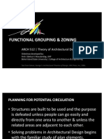 Arch 413-Functional Grouping & Zoning
