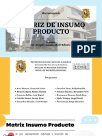 Matriz Insumo - Producto