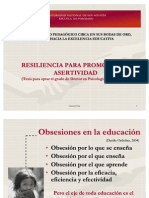 Ponenia de Resiliencia para La Asertividad