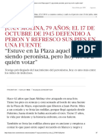 Estuve en La Plaza Aquel 17, Sigo Siendo Peronista, Pero Hoy No Sé A Quién Votar