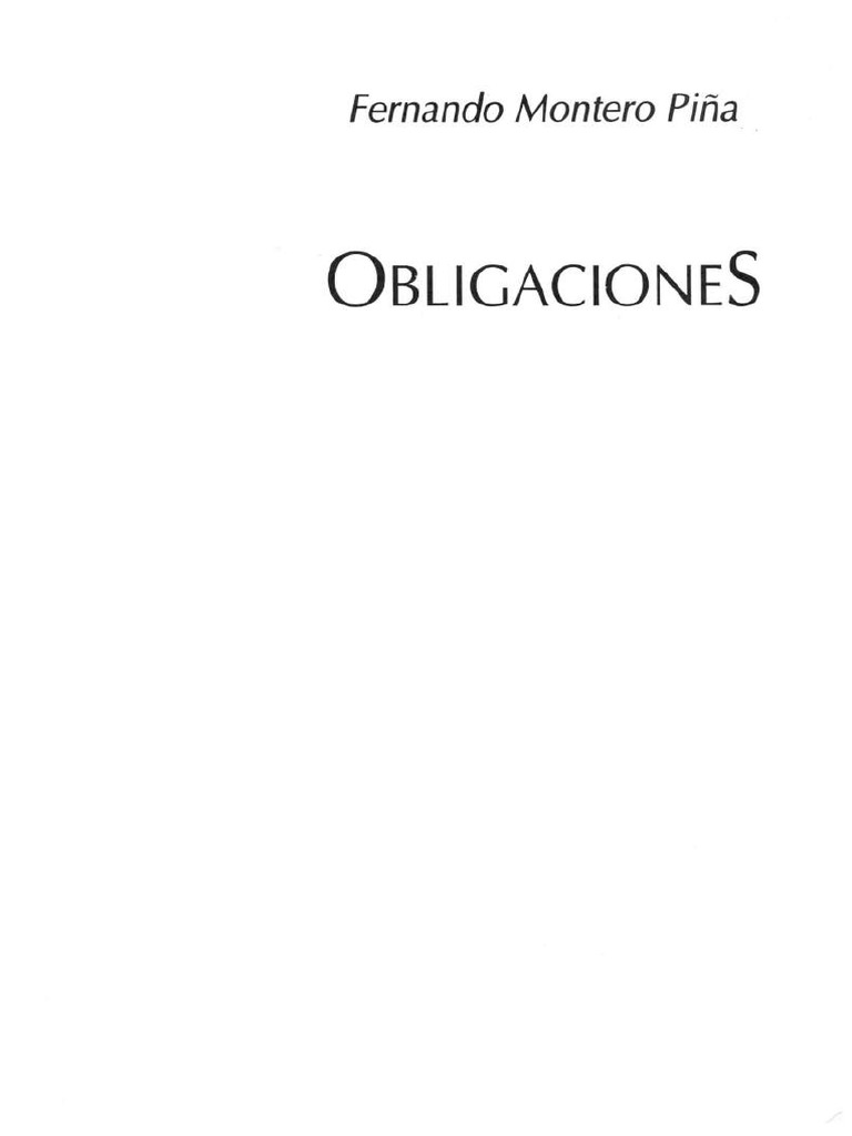 Obligaciones Fernando Montero Piña-Comprimido | PDF