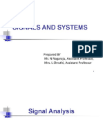 Signals and Systems: Prepared BY Mr. N Nagaraju, Assistant Professor, Mrs. L Shruthi, Assistant Professor