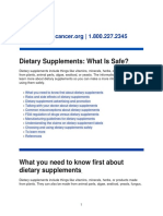 Dietary Supplements: What Is Safe?