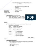Minit Mesyuarat PERSATUAN SAINS DAN MATEMATIK2019
