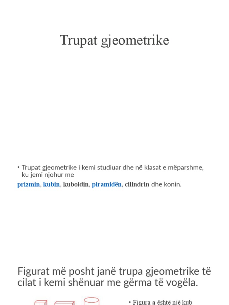 Trupat Gjeometrike | PDF