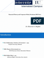 Financial Theory and Corportae Policy Lecture 1