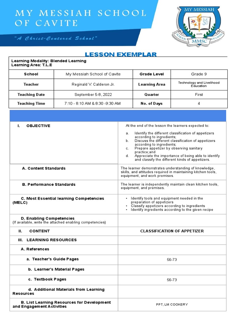 First Idea Exemplar G9 Week 3 Pdf