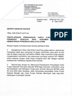 PENYELARASAN PENGGUNAAN CARTA FUNGSI STANDARD PERINGKAT SEKOLAH BAGI DOKUMEN myPORTFOLIO KEMENTERIAN PENDIDIKAN MALAYSIA