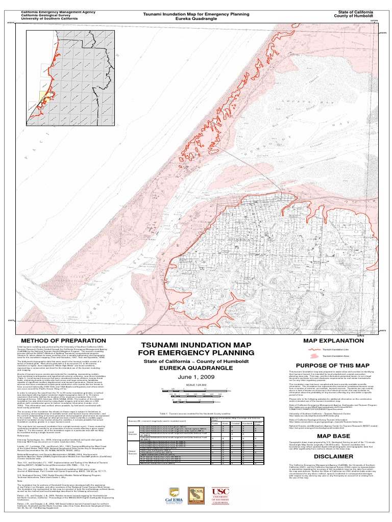 Tsunami map humboldt county