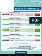 BeNIKKEN Agenda Del 23 Al 28 de Agosto