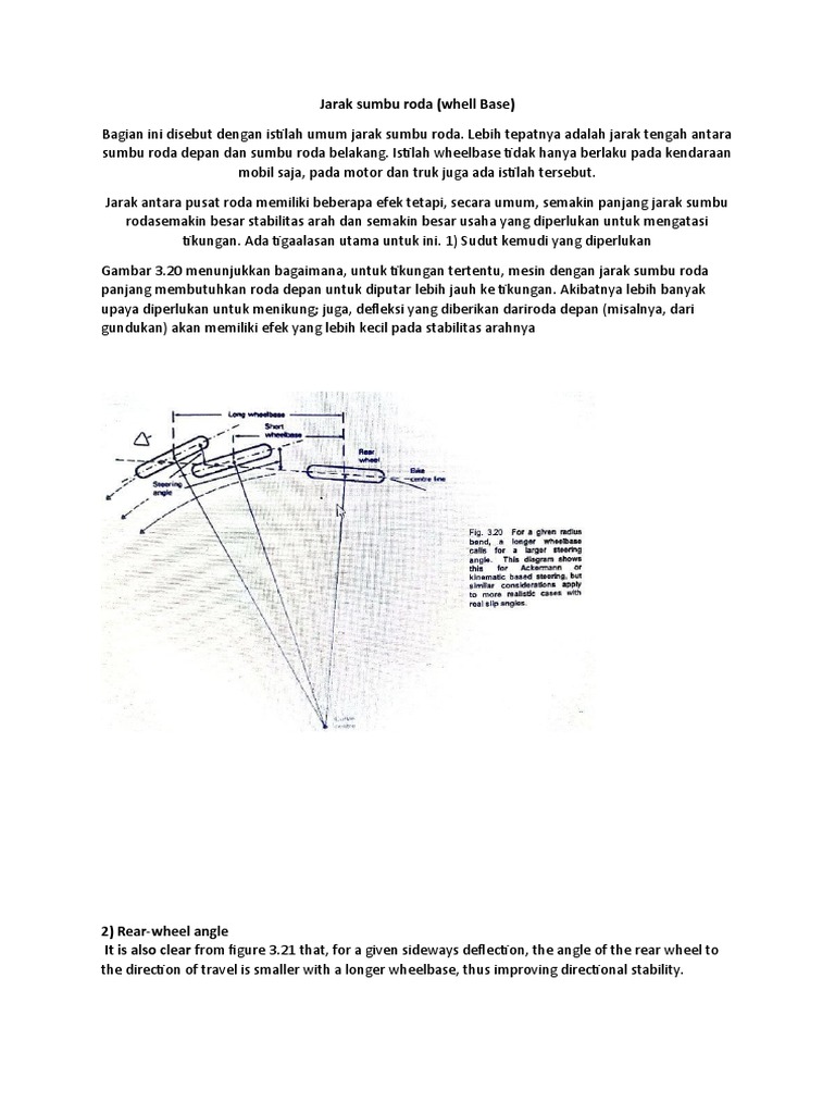 Optimasi Jarak Sumbu & Diameter Roda | PDF