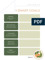 Health Smart Goals Template