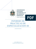 Informe de Practicas de Especializacion III