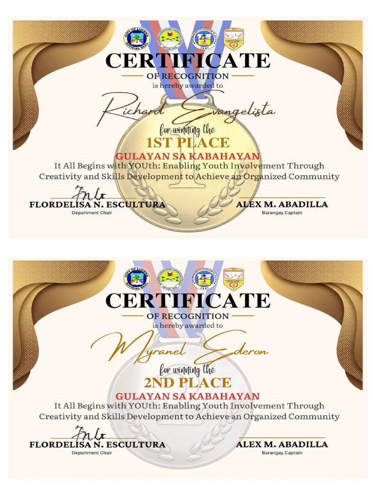 Certificate Winners PDF