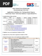 2023 Soonchunhayng-U GKS-U Application Guidelines (University Track-UIC)