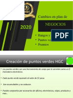 Cambios en Plan de Negocios