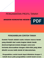 Pengamatan Profil Tanah PR