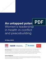 Policy Brief - Women's Leadership in Health, Conflict and Peacebuilding
